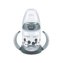 Nuk Biberón Vaso Aprendizaje Mickey Gris Silicona 6-18M