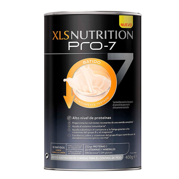 Xls Nutrition Pro 7 10 Batidos Vainilla Limón 400 gr