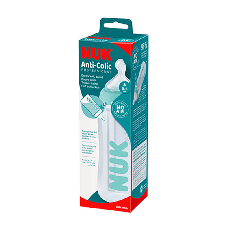 Nuk Biberón Anti Cólicos Profesional Silicona M 300Ml 0-6M