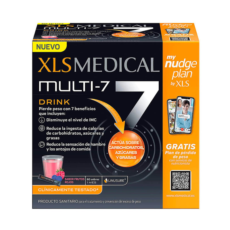 Xls Medical Multi 7 Drink Frutos Rojos 60 Sobres