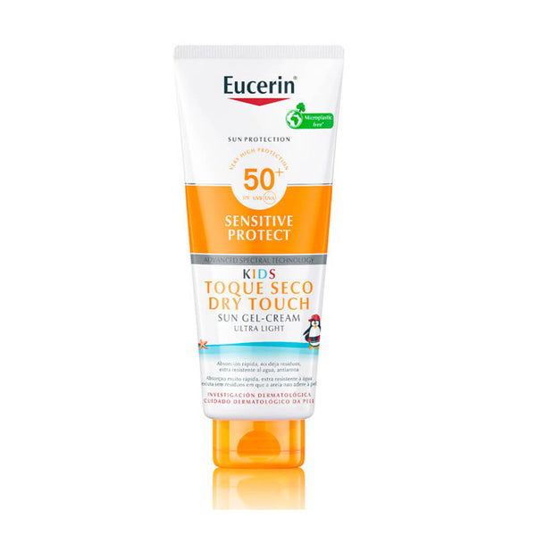 Eucerin Sun Protección Spf50+ Gel Crema Toque Seco Infantil 400 ml