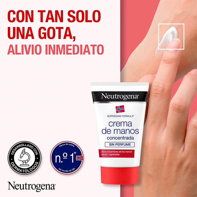 Neutrogena Crema Manos Sin Perfume Roja 50 ml