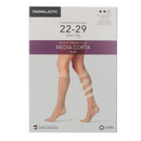 Farmalastic Media Corta Normal Negra Talla Grande