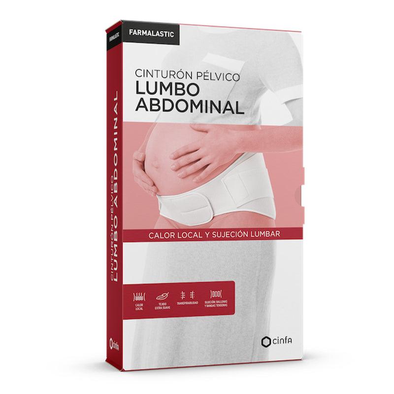 Farmalastic Faja-Cinturon Pelvico Lumbo Abdomial Embarazo Talla Pequeña Blanco