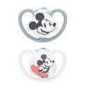 Nuk Chupete Mickey Blanco Silicona 18-36M